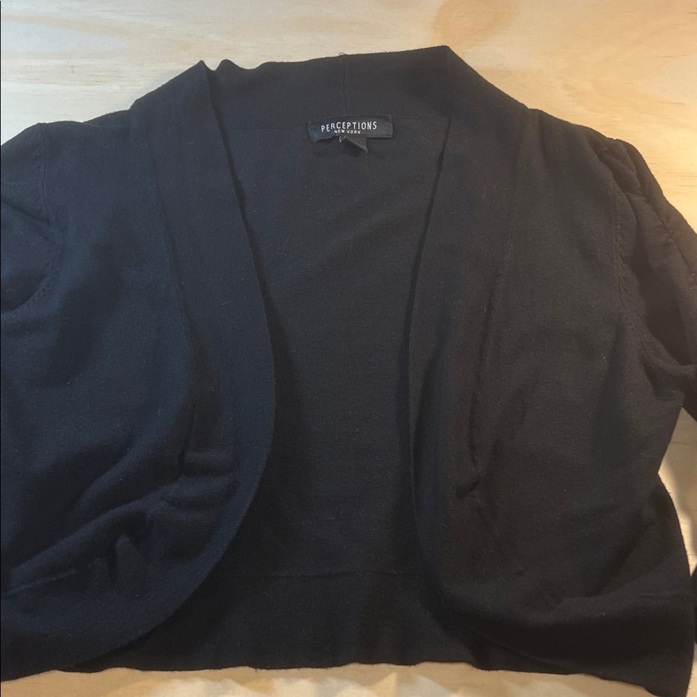Perception NY Black Women's Shrug Sz L